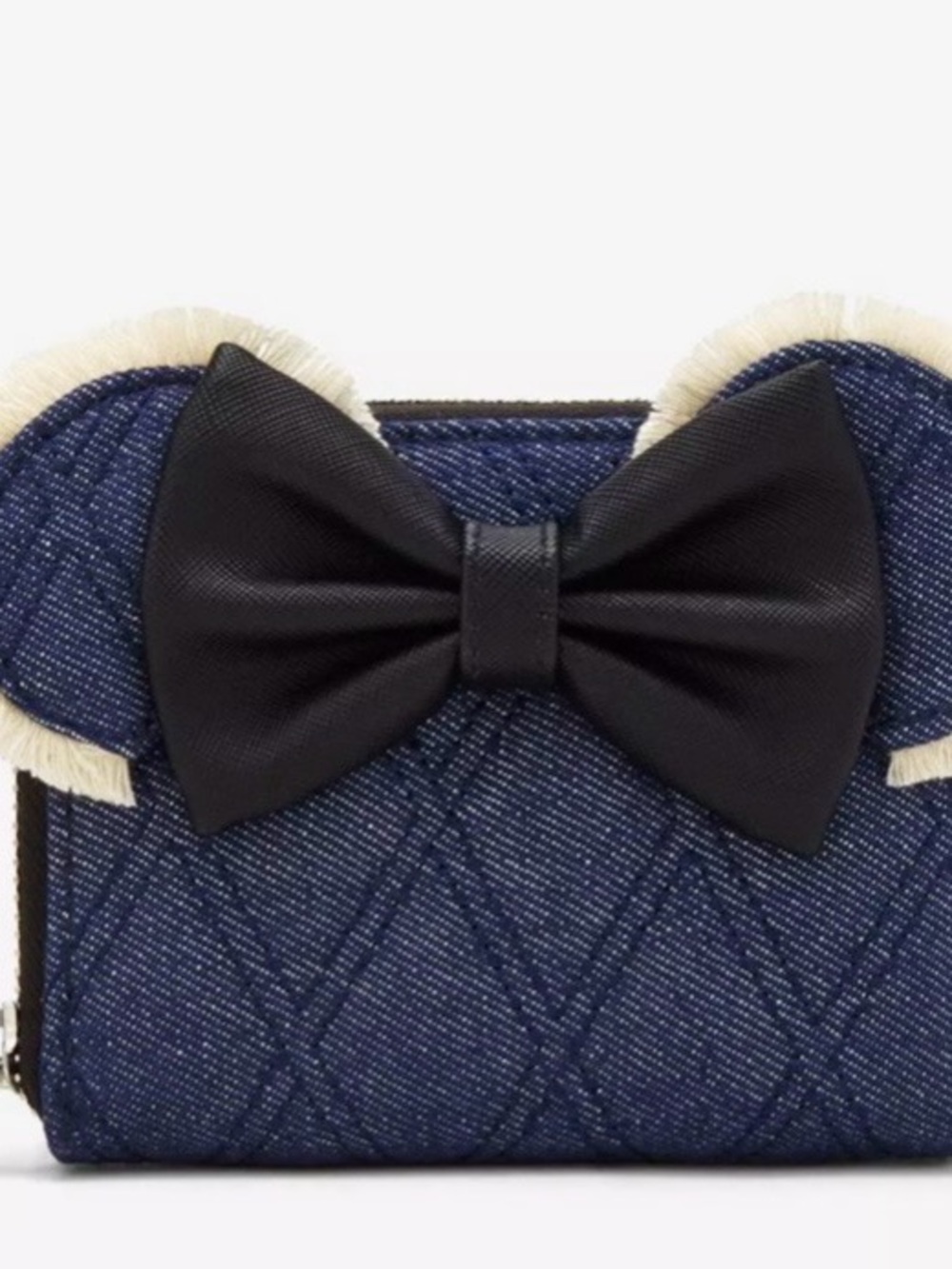 Loungefly Disney Minnie Mouse Denim Quilted Wallet — BoxLunch Exclusive